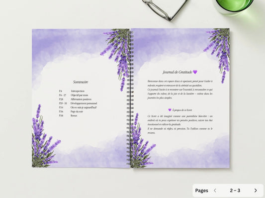 Mini journal de gratitude PDF