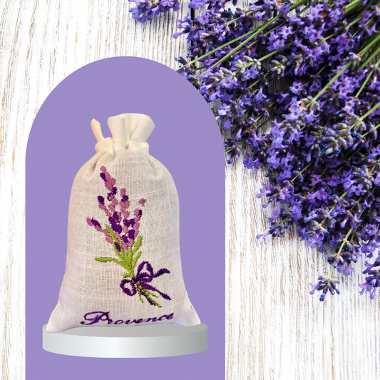 Sachet de Lavande brodé